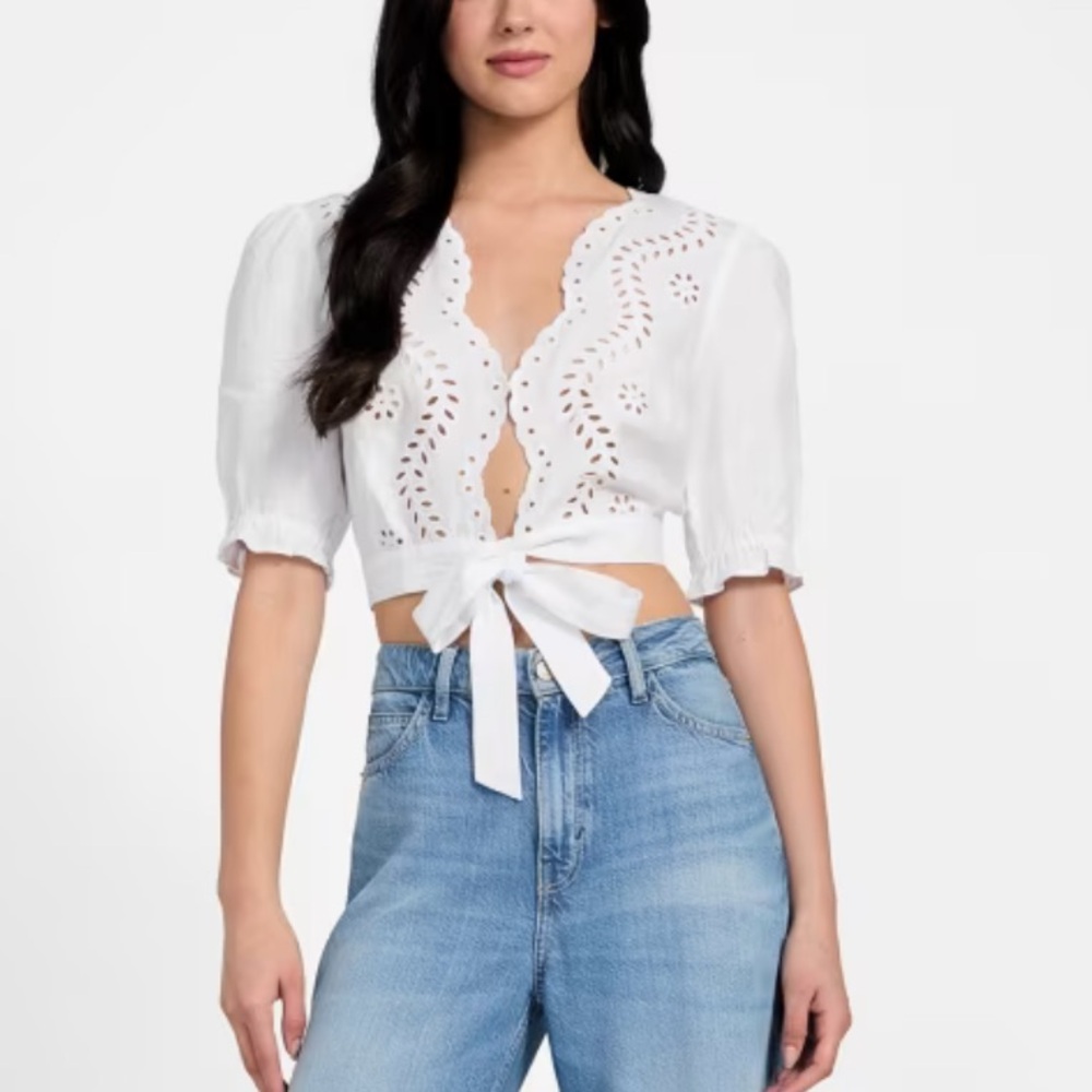 Guess Blue Flare Wide Leg Jeans